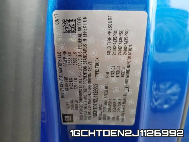 1GCHTDEN2J1126992 фото 2