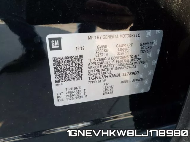 1GNEVHKW8LJ178980 фото 2