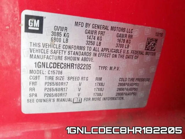 1GNLCDEC8HR182205 фото 2