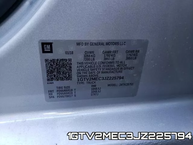 1GTV2MEC3JZ225794 фото 2