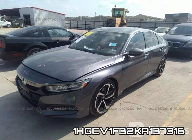 1HGCV1F32KA137316 фото 3