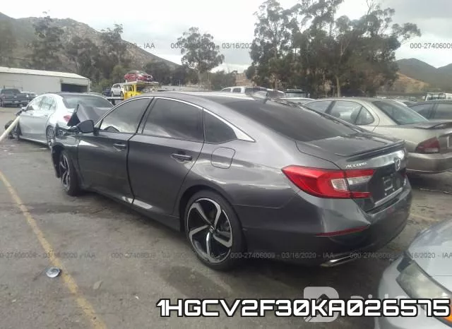 1HGCV2F30KA026575 фото 4