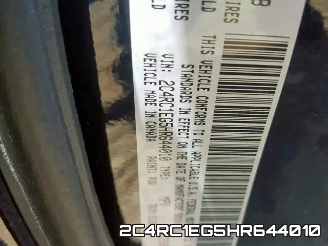 2C4RC1EG5HR644010 фото 2