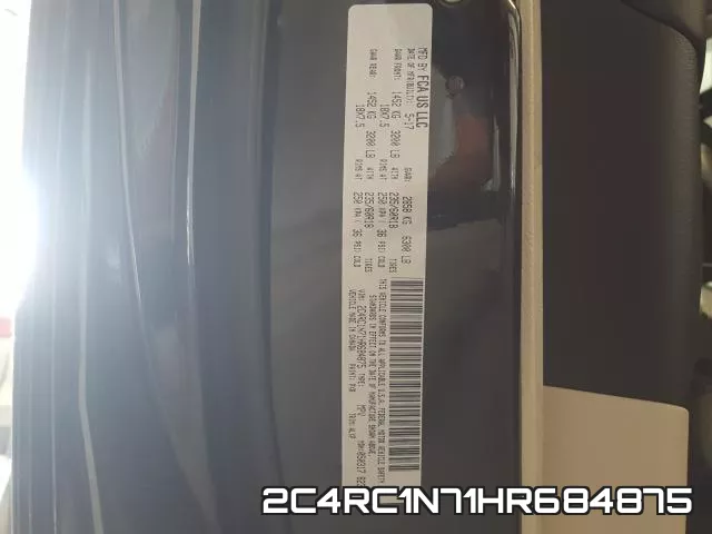 2C4RC1N71HR684875 фото 2