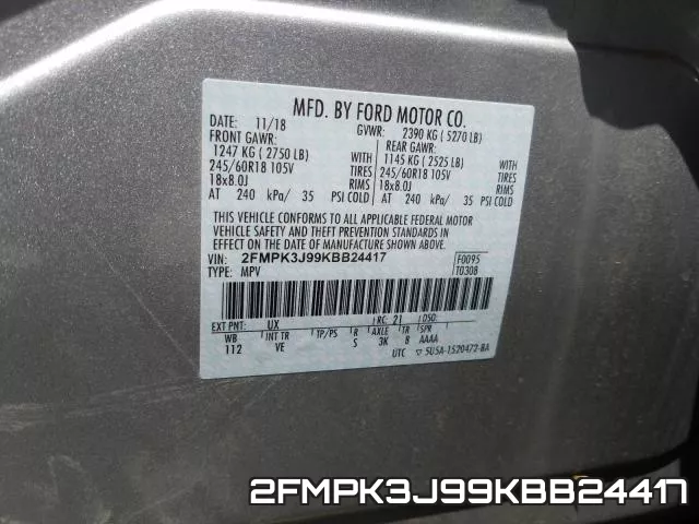 2FMPK3J99KBB24417 фото 2