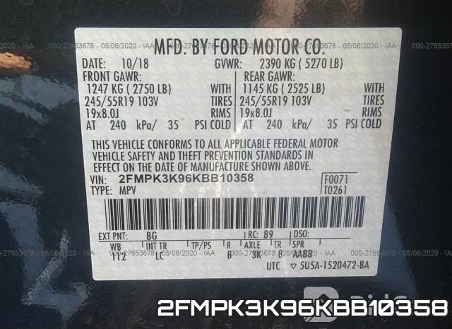 2FMPK3K96KBB10358 фото 10