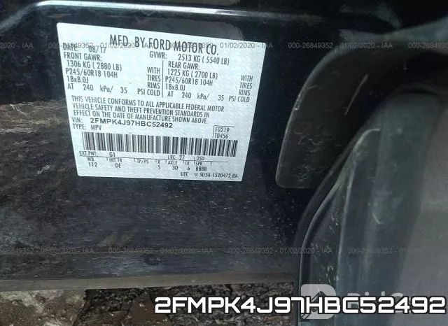 2FMPK4J97HBC52492 фото 10