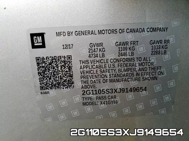 2G1105S3XJ9149654 фото 2