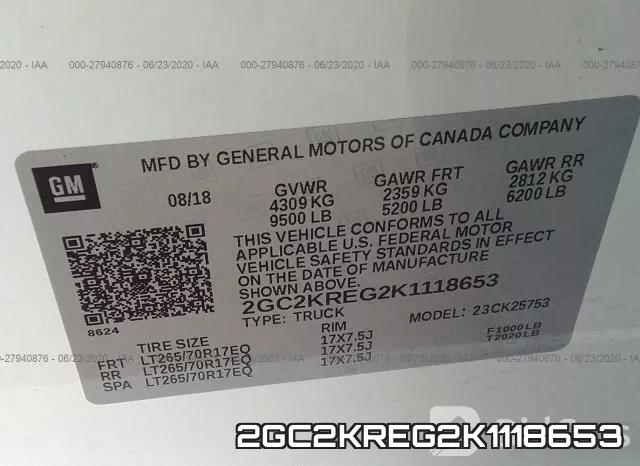 2GC2KREG2K1118653 фото 10