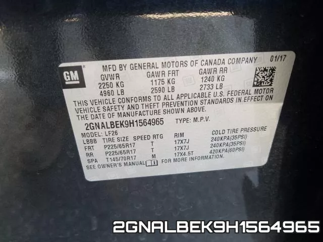 2GNALBEK9H1564965 фото 2