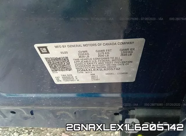 2GNAXLEX1L6205742 фото 10