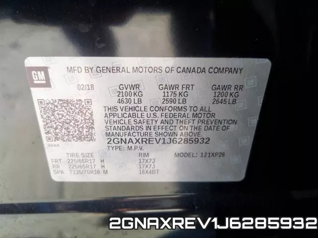 2GNAXREV1J6285932 фото 2