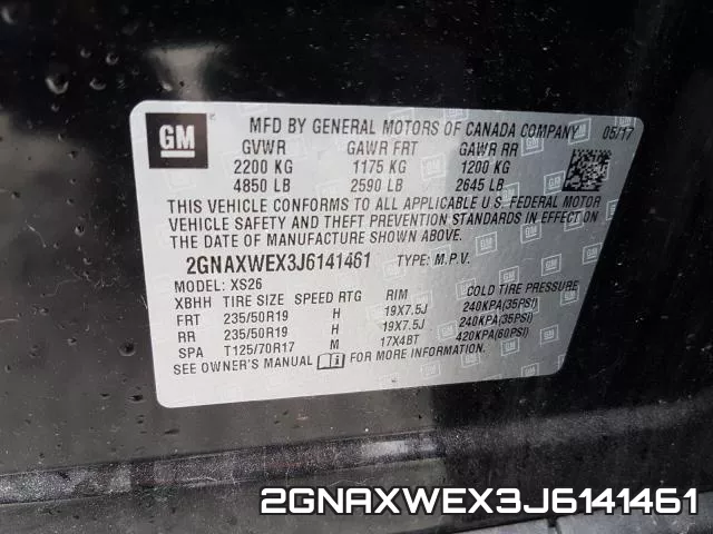 2GNAXWEX3J6141461 фото 2