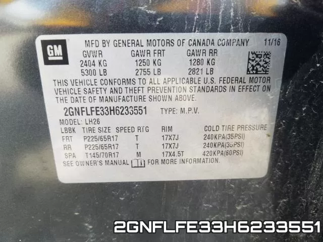 2GNFLFE33H6233551 фото 2
