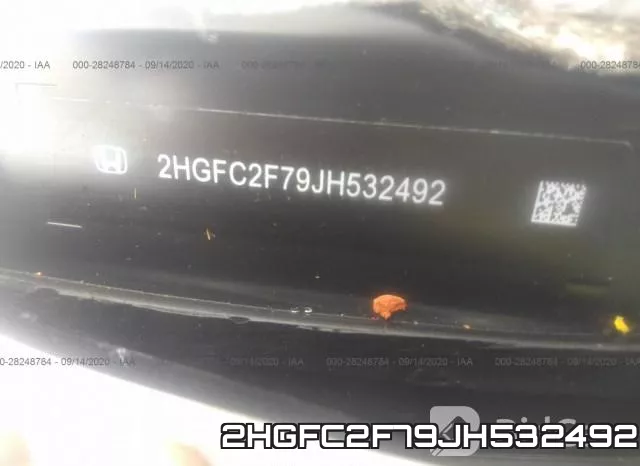 2HGFC2F79JH532492 фото 10