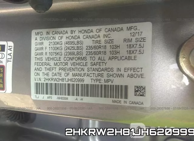 2HKRW2H81JH620999 фото 10