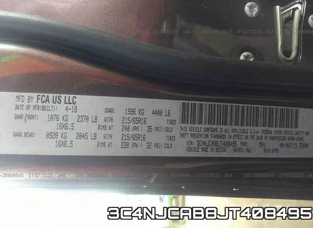3C4NJCAB8JT408495 фото 10