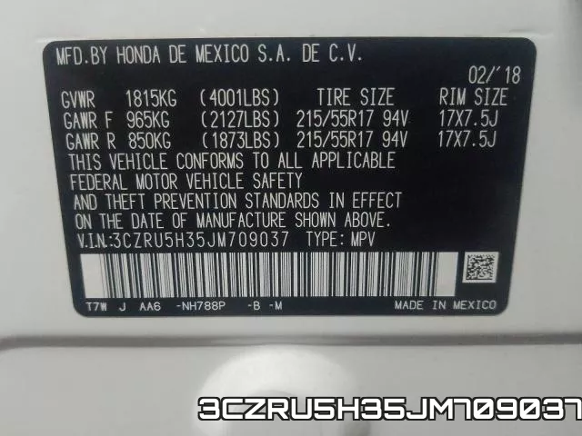 3CZRU5H35JM709037 фото 2