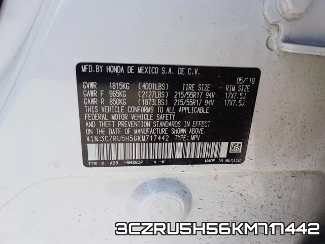 3CZRU5H56KM717442 фото 2