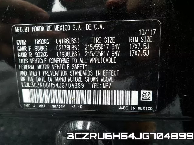 3CZRU6H54JG704899 фото 2