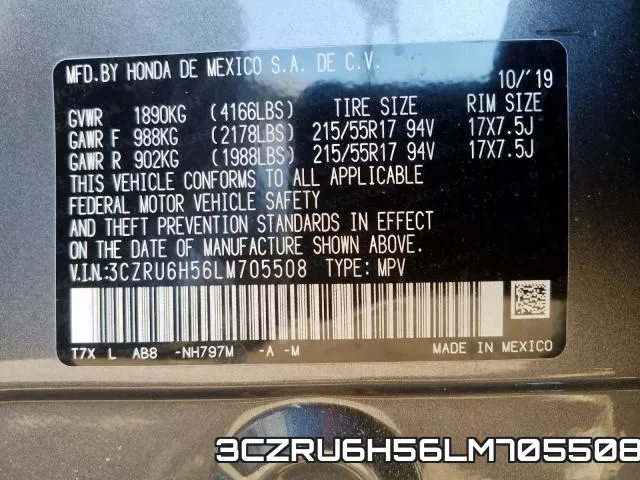3CZRU6H56LM705508 фото 2