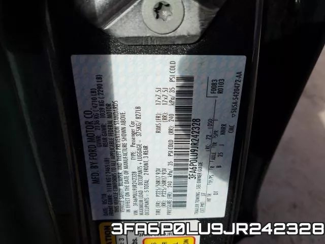 3FA6P0LU9JR242328 фото 2