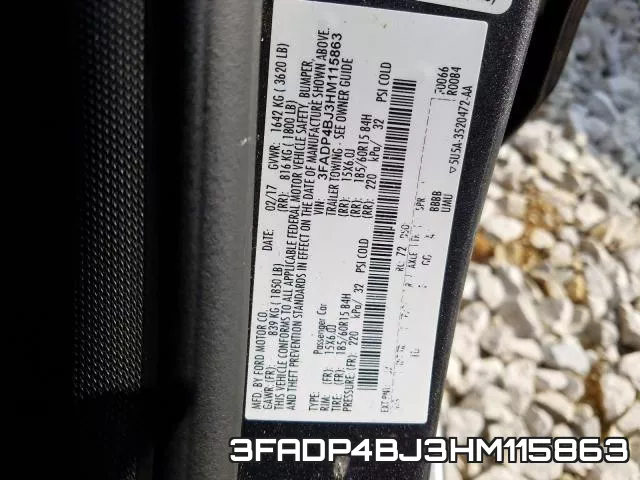 3FADP4BJ3HM115863 фото 2