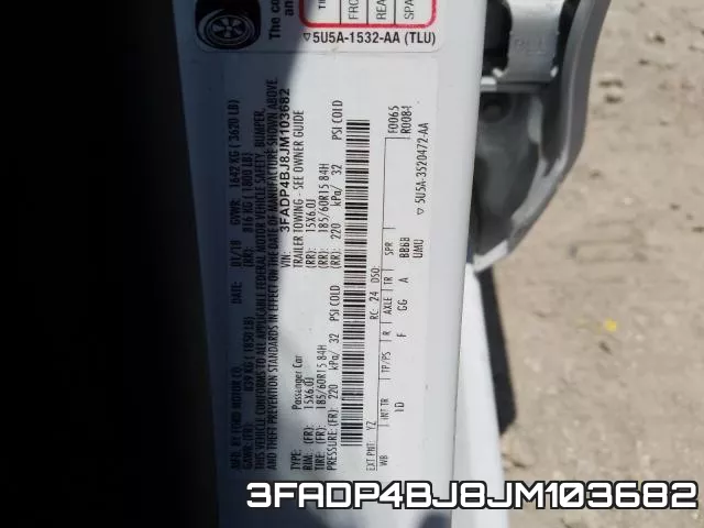 3FADP4BJ8JM103682 фото 2