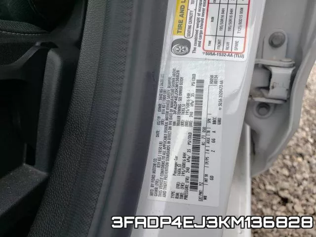 3FADP4EJ3KM136828 фото 2