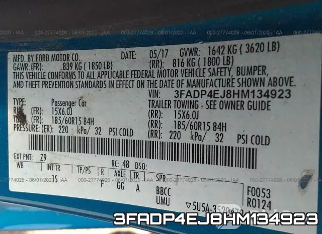 3FADP4EJ8HM134923 фото 10