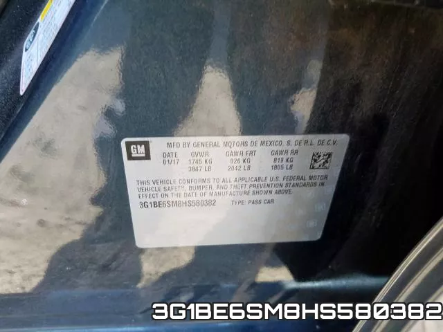 3G1BE6SM8HS580382 фото 2