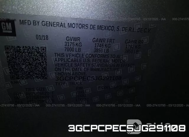3GCPCPEC5JG291108 фото 10