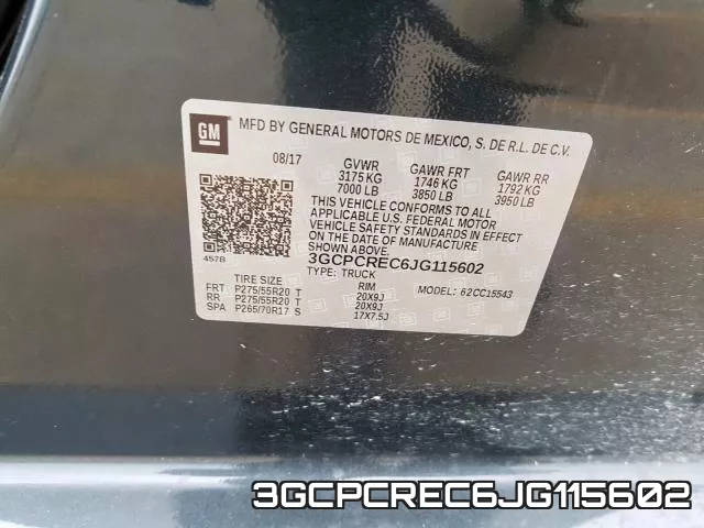 3GCPCREC6JG115602 фото 2