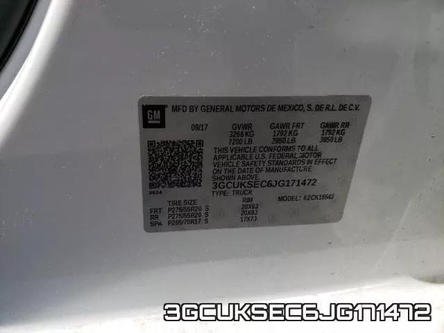 3GCUKSEC6JG171472 фото 2
