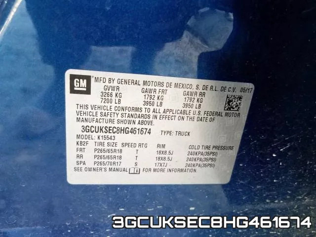 3GCUKSEC8HG461674 фото 2