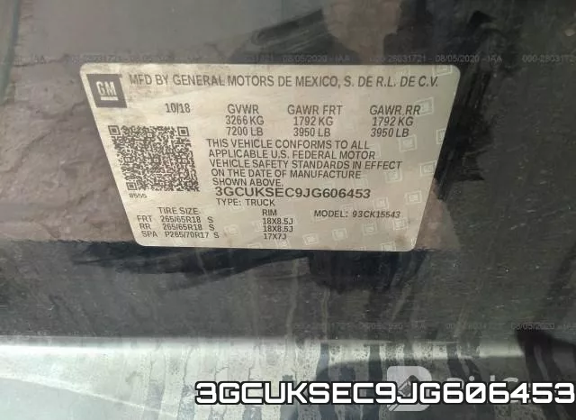3GCUKSEC9JG606453 фото 10