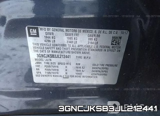 3GNCJKSB3JL212441 фото 10