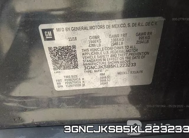 3GNCJKSB5KL223233 фото 10