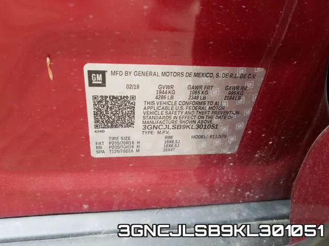 3GNCJLSB9KL301051 фото 2