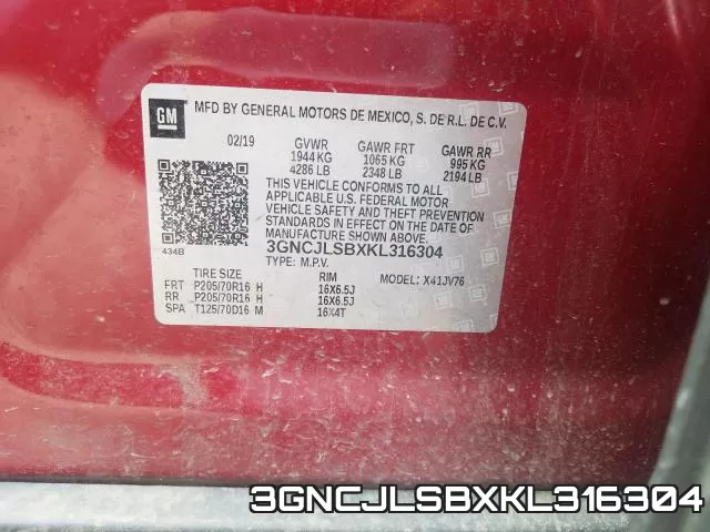 3GNCJLSBXKL316304 фото 2