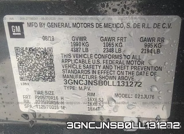3GNCJNSB0LL131272 фото 10