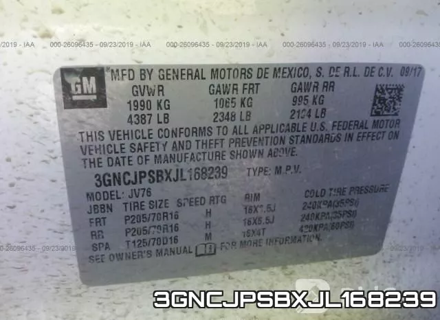 3GNCJPSBXJL168239 фото 10
