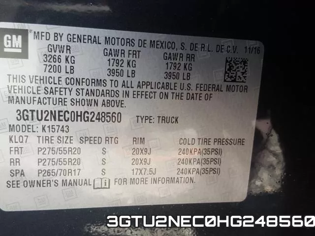 3GTU2NEC0HG248560 фото 2