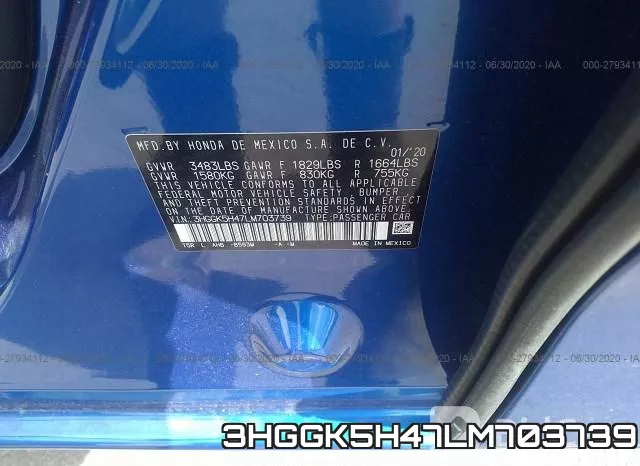 3HGGK5H47LM703739 фото 10