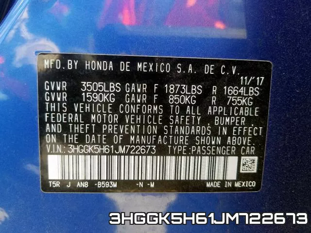 3HGGK5H61JM722673 фото 2