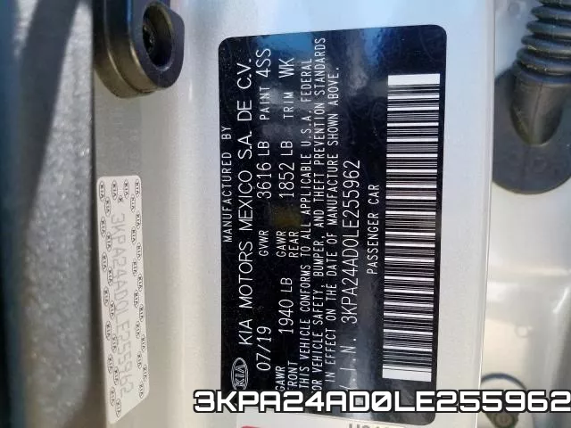 3KPA24AD0LE255962 фото 2