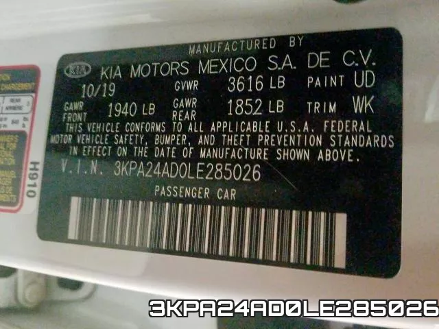 3KPA24AD0LE285026 фото 2