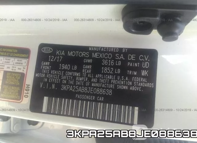 3KPA25AB8JE088638 фото 10