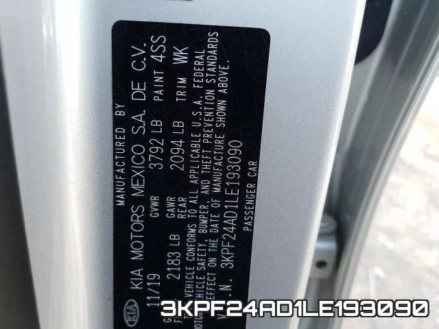 3KPF24AD1LE193090 фото 2