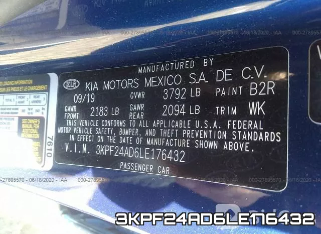 3KPF24AD6LE176432 фото 10